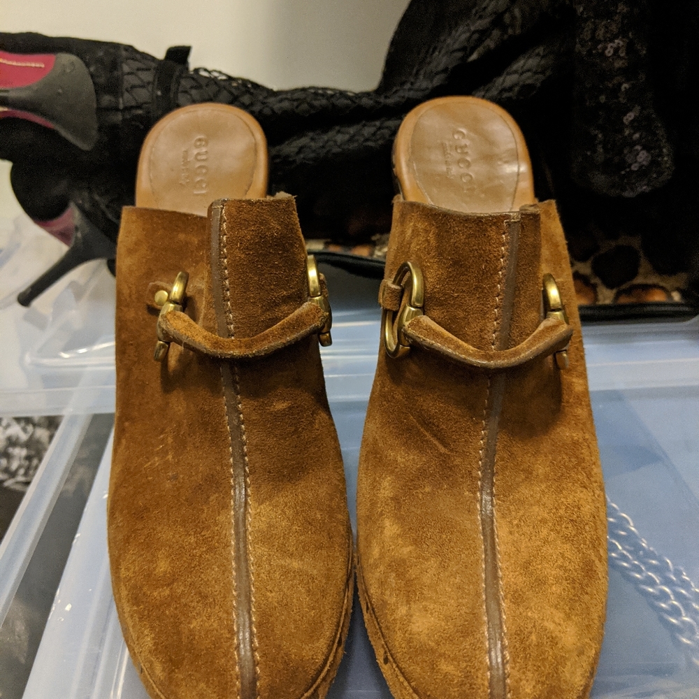 Gucci suede clogs - Picture 2 of 4
